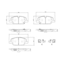 Brembo P10099N Disc Brake Pad Set - Front