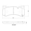 Brembo P10101N Disc Brake Pad Set - Front
