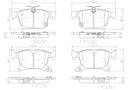 Brembo P11043N Disc Brake Pad Set - Rear