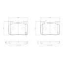 Brembo P24251N Disc Brake Pad Set - Rear