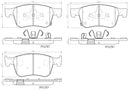 Brembo P28104N Disc Brake Pad Set - Front