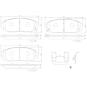 Brembo P30095N Disc Brake Pad Set - Front