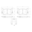 Brembo P30132N Disc Brake Pad Set - Front