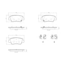 Brembo P30152N Disc Brake Pad Set - Rear