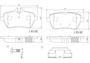 Brembo P50103N Disc Brake Pad Set - Rear