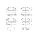 Brembo P68075N Disc Brake Pad Set - Front