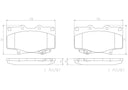 Brembo P83025N Disc Brake Pad Set - Front