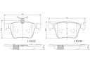Brembo P85124N Disc Brake Pad Set - Rear