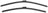 Bosch 3397014116 Windshield Wiper Blade Set - Front