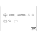 Corteco 49378447 Brake Hydraulic Hose - Front