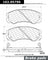Centric 102.05790 Disc Brake Pad Set - Front