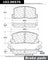 Centric 102.06570 Disc Brake Pad Set - Rear
