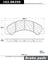 Centric 102.08250 Disc Brake Pad Set - Front