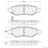 Centric 102.13370 Disc Brake Pad Set - Rear