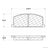 Centric 104.02420 Disc Brake Pad Set - Front