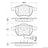 Centric 104.05550 Disc Brake Pad Set - Front