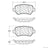 Centric 104.13620 Disc Brake Pad Set - Rear