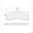 Centric 106.00080 Disc Brake Pad Set - Front or Rear