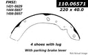Centric 110.06571 Drum Brake Shoe - Rear