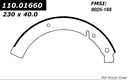 Centric 111.01660 Drum Brake Shoe - Rear