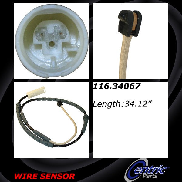 Centric 116.34067 Disc Brake Pad Wear Sensor - Front