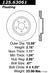Centric 125.63061 Disc Brake Rotor - Front