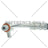 Centric 150.20330 Brake Hydraulic Hose - Rear Left