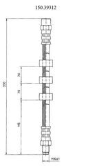 Centric 150.39312 Brake Hydraulic Hose - Front or Rear