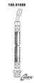 Centric 150.51059 Brake Hydraulic Hose - Front Left
