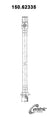 Centric 150.62335 Brake Hydraulic Hose - Rear or Rear Upper