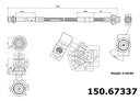Centric 150.67337 Brake Hydraulic Hose - Rear