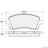 Centric 300.07210 Disc Brake Pad Set - Front