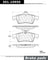 Centric 301.10950 Disc Brake Pad Set - Rear