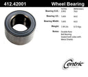 Centric 412.42001 Wheel Bearing - Front