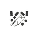 Carlson H5833 Disc Brake Hardware Kit - Front