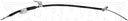Dorman C661062 Parking Brake Cable - Rear Left