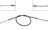 Dorman C93438 Parking Brake Cable - Rear Left or Rear Right