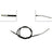 Dorman C93619 Parking Brake Cable - Rear Left or Rear Right