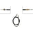 Dorman C94497 Parking Brake Cable - Rear Left or Rear Right
