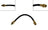 Dorman H38850 Brake Hydraulic Hose - Rear Left Inner or Rear Right Inner