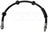 Dorman H622627 Brake Hydraulic Hose - Front Left or Front Right
