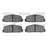 Dynamite Friction 1115-0332-00 Disc Brake Pad Set - Rear