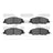 Dynamite Friction 1115-1463-00 Disc Brake Pad Set - Front