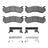 Dynamite Friction 1214-0785-01 Disc Brake Pad Set - Front or Rear