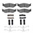 Dynamite Friction 1214-1066-01 Disc Brake Pad Set - Front, Front and Rear or Rear