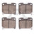 Dynamite Friction 1310-0630-00 Disc Brake Pad Set - Rear