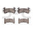 Dynamite Friction 1551-0202-00 Disc Brake Pad Set - Rear