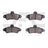 Dynamite Friction 1551-0661-00 Disc Brake Pad Set - Rear