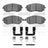 Dynamite Friction 1551-0929-01 Disc Brake Pad Set - Front
