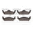 Dynamite Friction 1551-0963-00 Disc Brake Pad Set - Rear